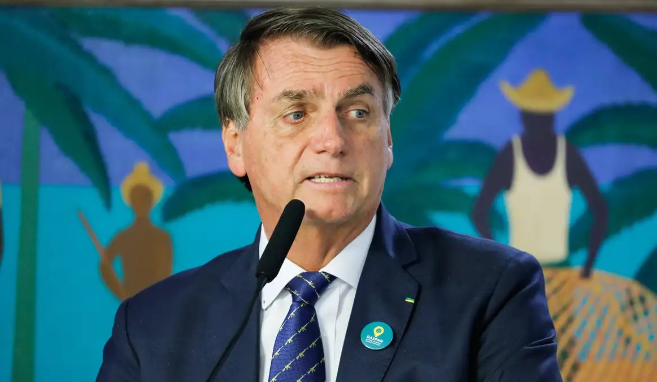Jair Bolsonaro em palanque