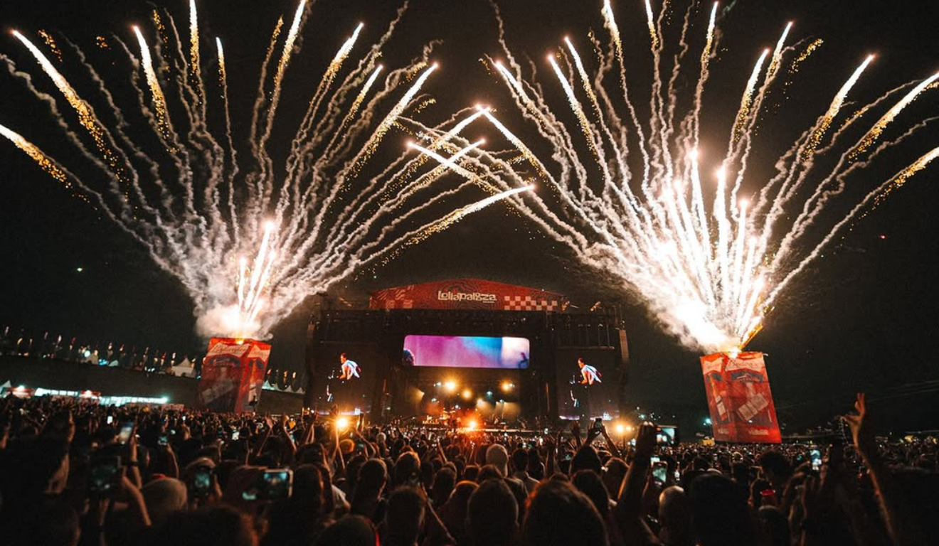 Imagem do show do Lolla em 2025.