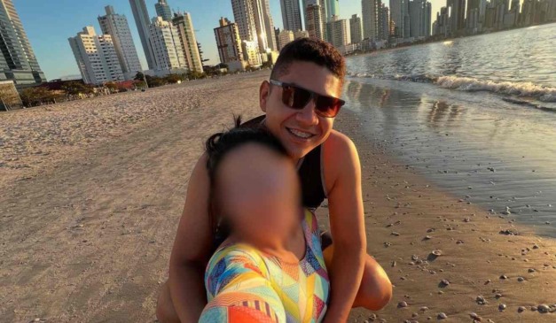 Policial Mayson Viana e a noiva