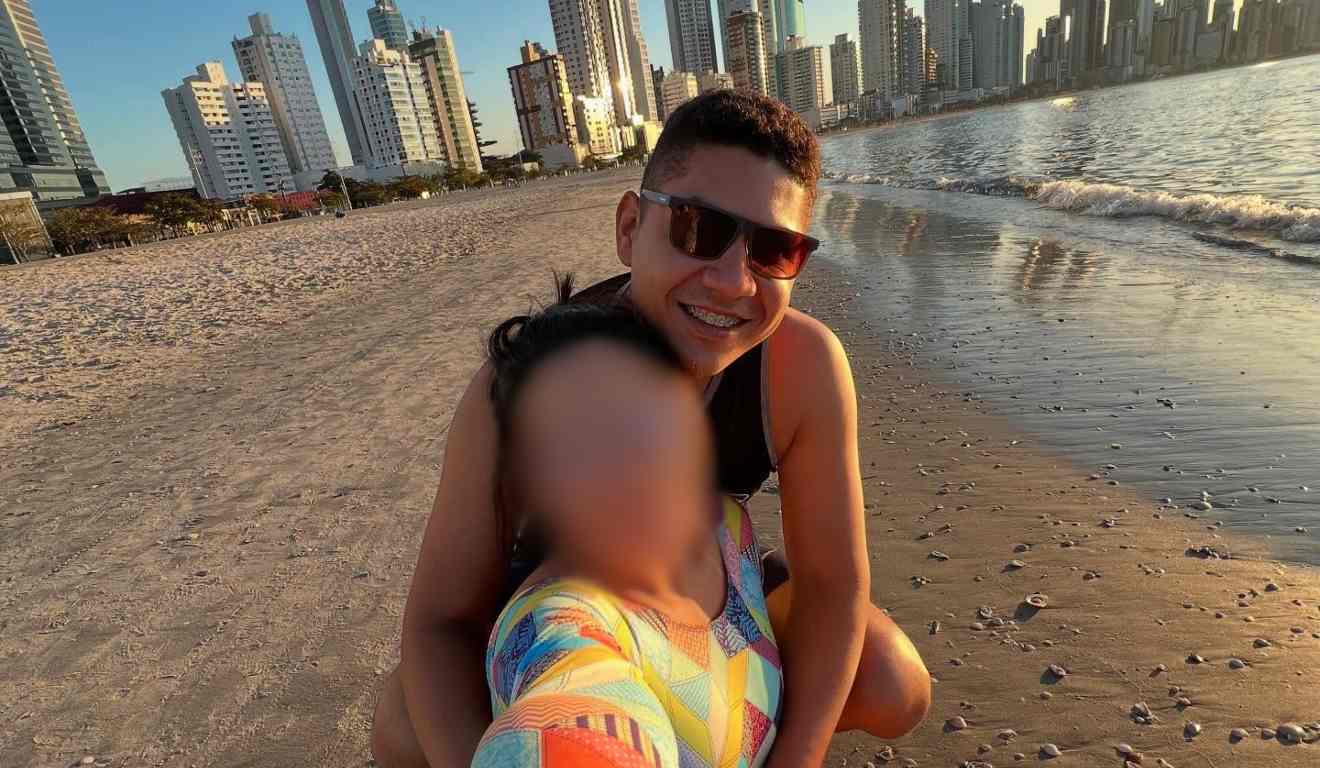 Policial Mayson Viana e a noiva