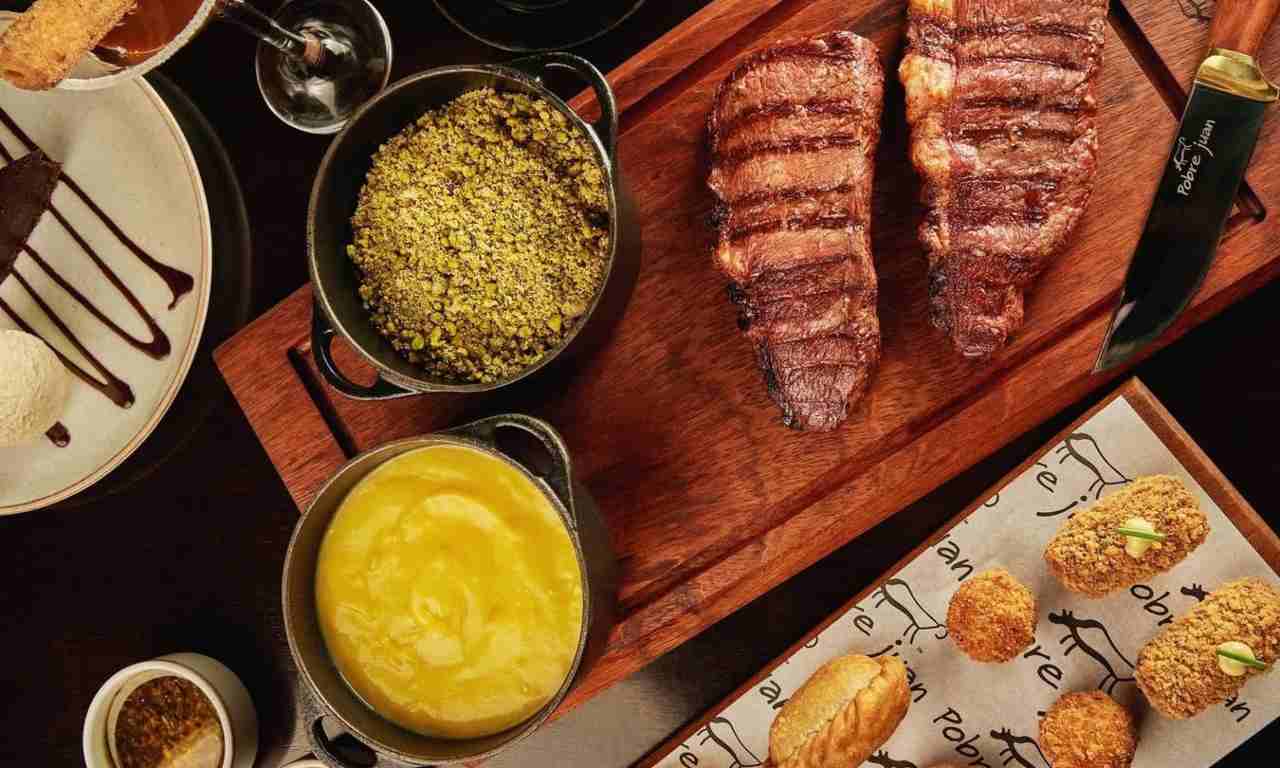 Menu de dia dos pais do restaurante pobre juan