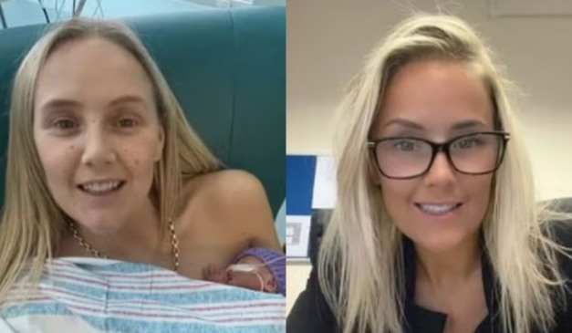 Colagem da mulher que morreu.