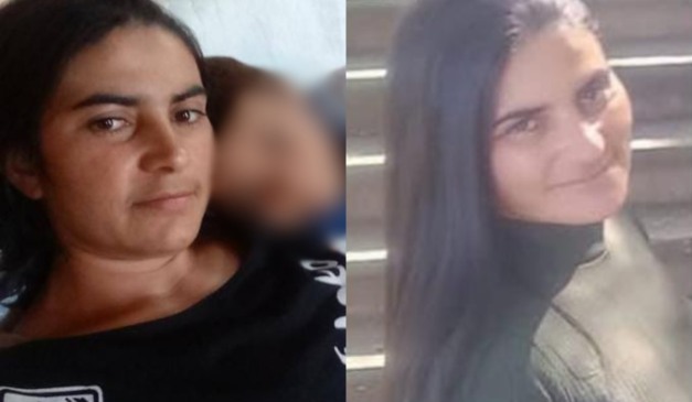 Montagem com duas fotos da vítima