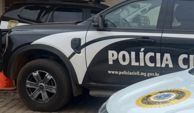 Uma mulher usou um aplicativo para se salvar de violência doméstica. Na imagem, vemos uma viatura da Polícia Civil de Minas Gerais, estado onde ocorreu o caso.