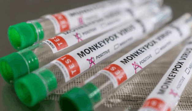 Imagem do teste de mpox.