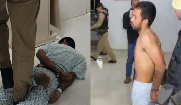 paciente imobilizado pelo policial