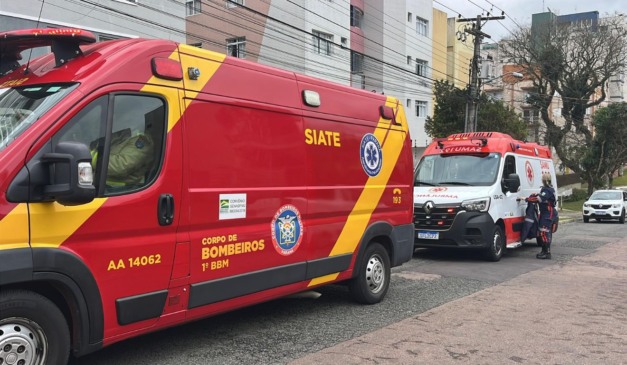 local onde o pai e o filho caíram do prédio