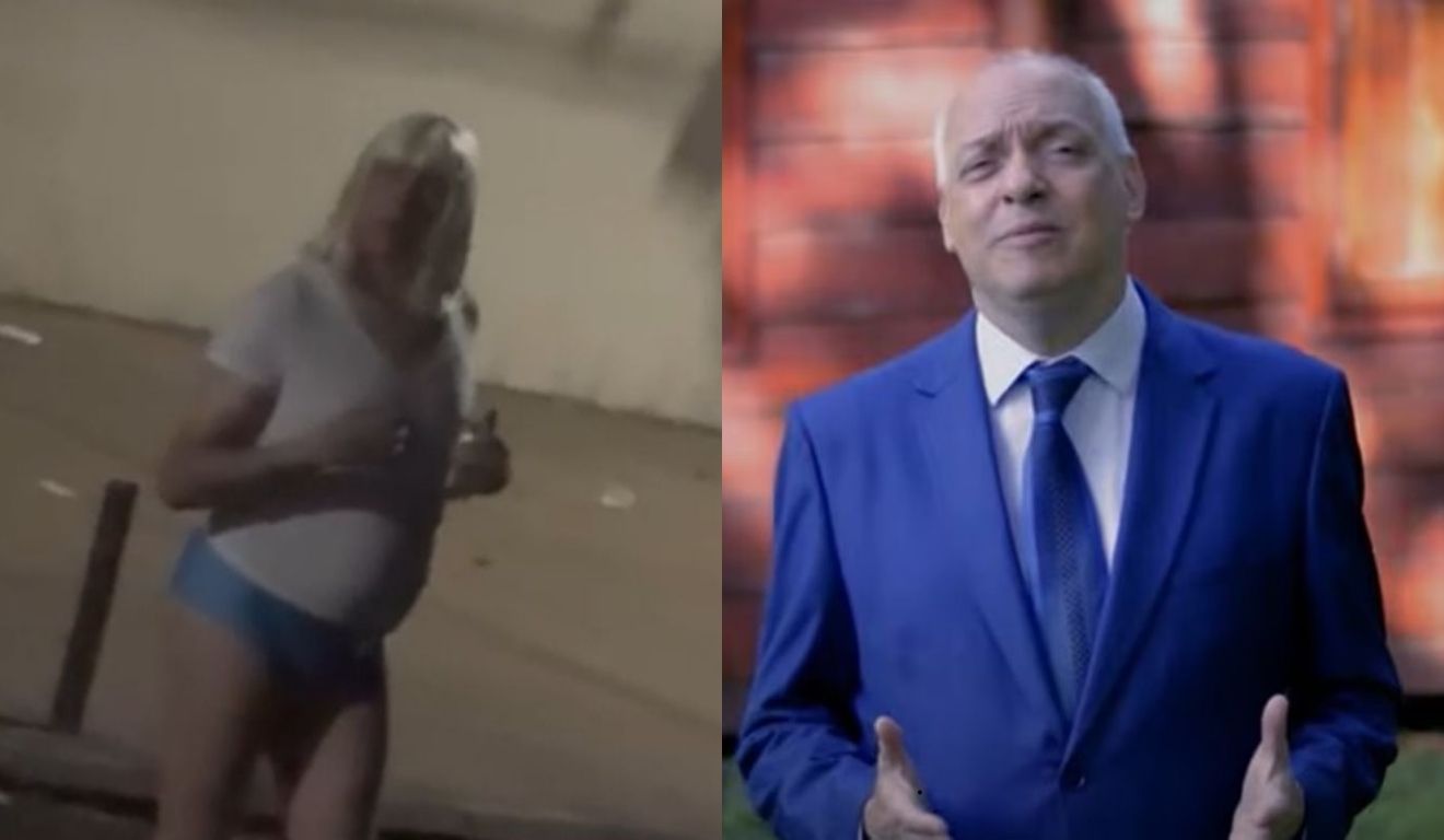 pastor Eduardo Costa de calcinha e peruca