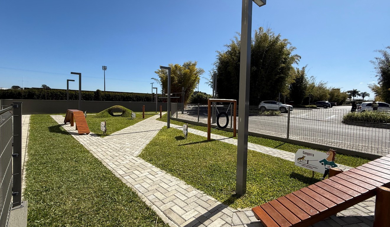 estrutura do espaço pet em estacionamento 