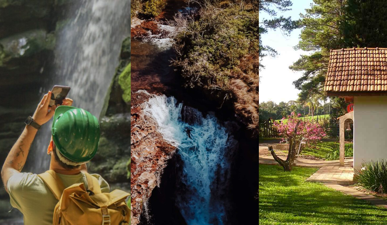 Imagem do Buraco do Padre, Parque Vila Velha e Abadia da Ressurreição.