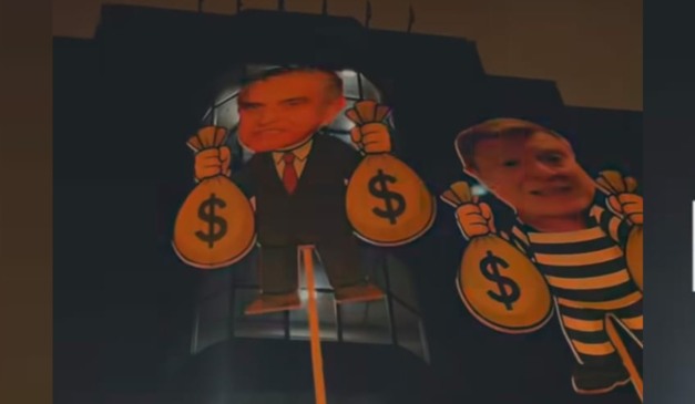 Imagens do protesto antes da partida. (Foto: Reprodução/ Instagram)