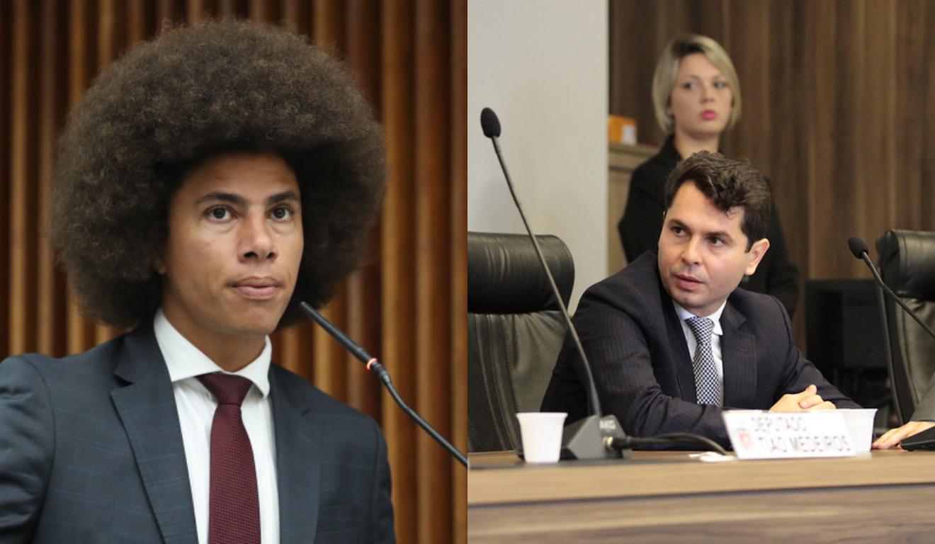 Renato Freitas e Alexandre Curi durante sessão