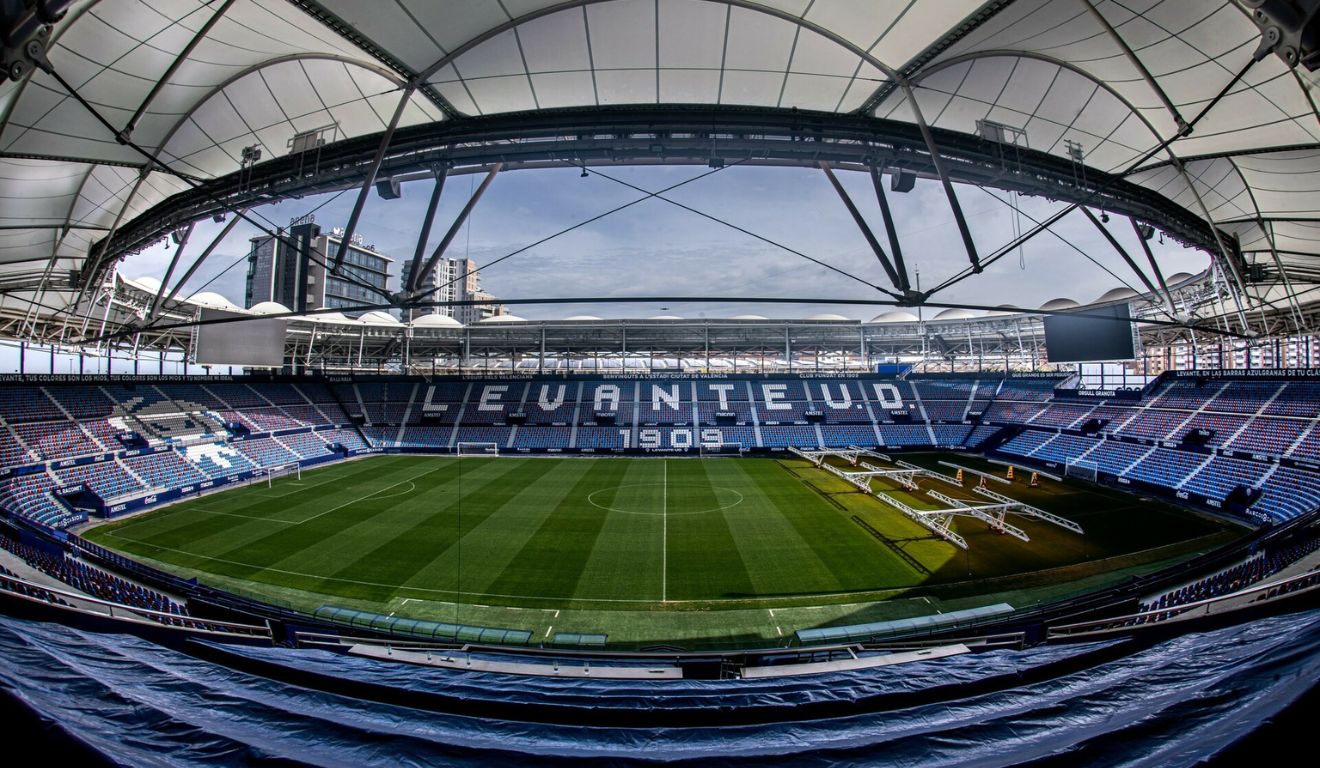 Estadio Ciudad de Valencia, local da partida entre Levante x Barcelona (Foto: Divulgação/Levante)