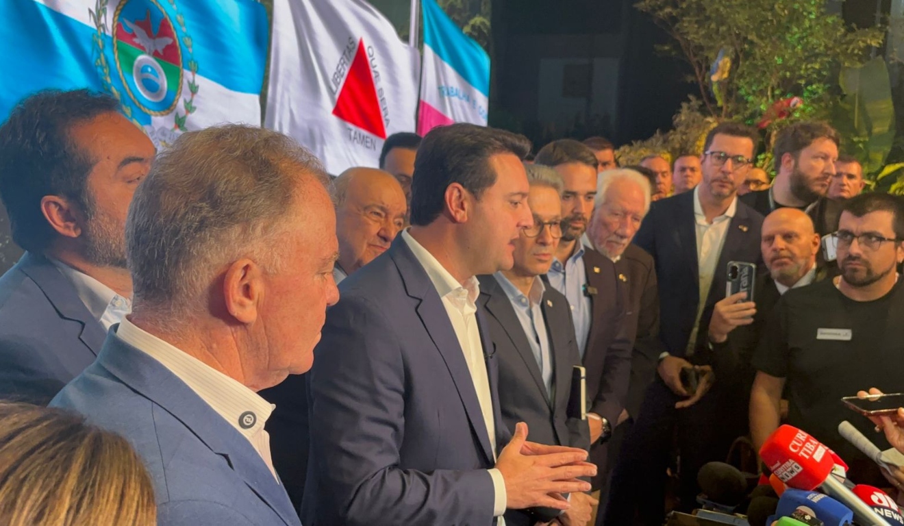 Ratinho Júnior em recebeu governadores em Curitiba