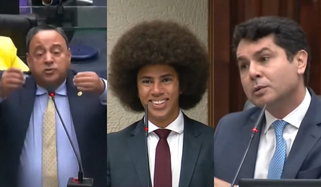 Montagem com fotos de Hussein Bakri, Renato Freitas e Alexandre Curi