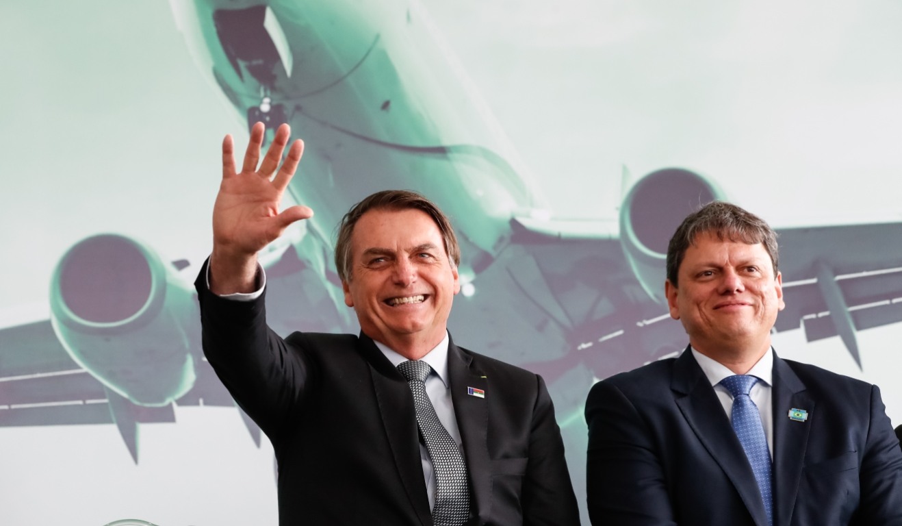 O ex-presidente Jair Bolsonaro e Tarcísio Gomes de Freitas
