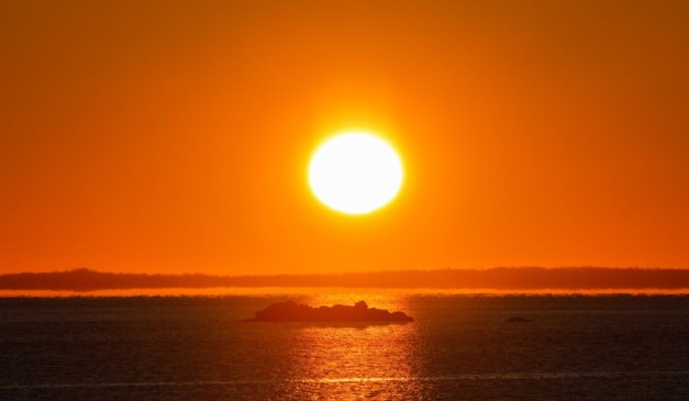 foto do sol para ilustrar a chegada do veranico no Brasil