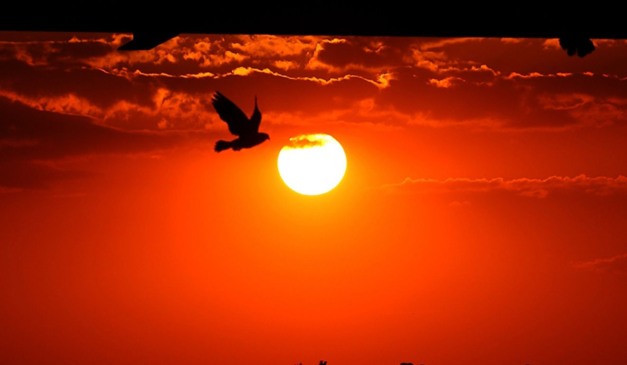 foto do sol para ilustrar o veranico no paraná