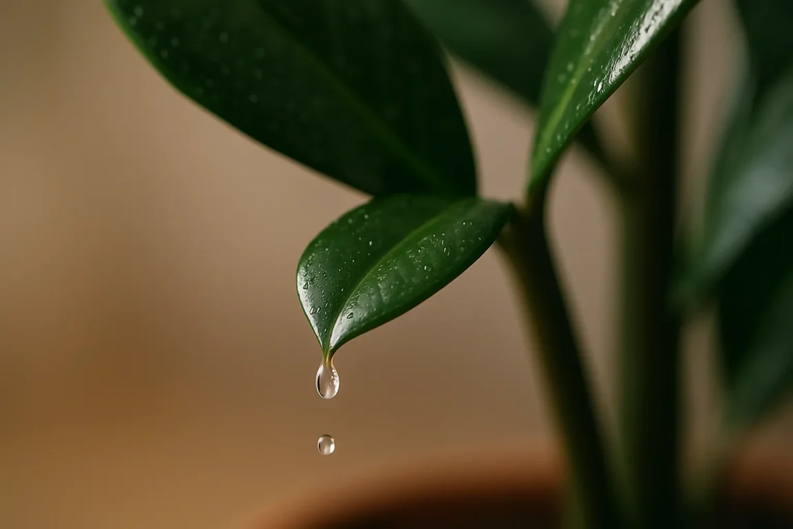 4 motivos que estão fazendo sua Zamioculca chorar pelas folhas