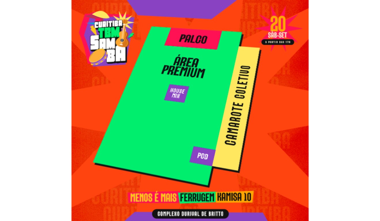 Mapa Curitiba TBM Samba.