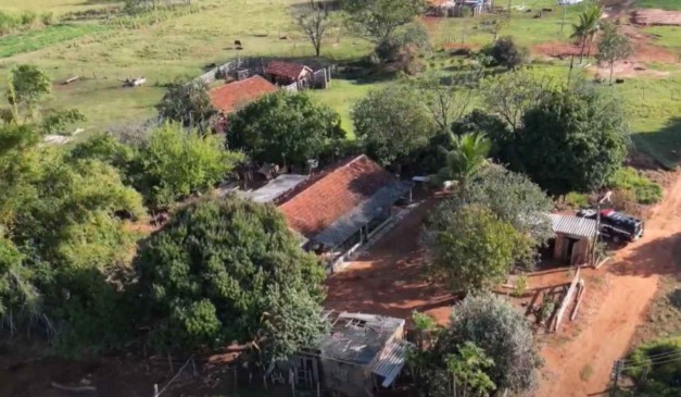 Imagem aérea do local das buscas em Icaraíma