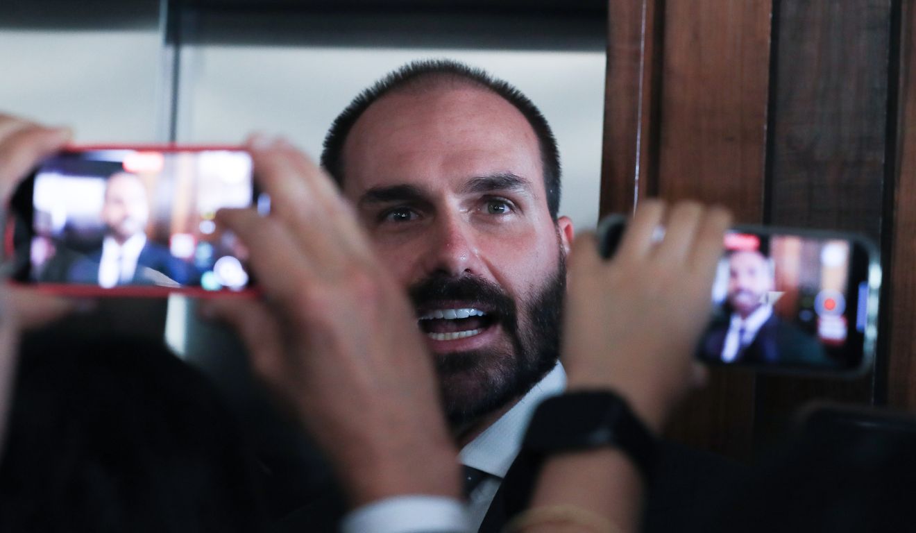 Eduardo Bolsonaro, deputado federal denunciado pela PGR