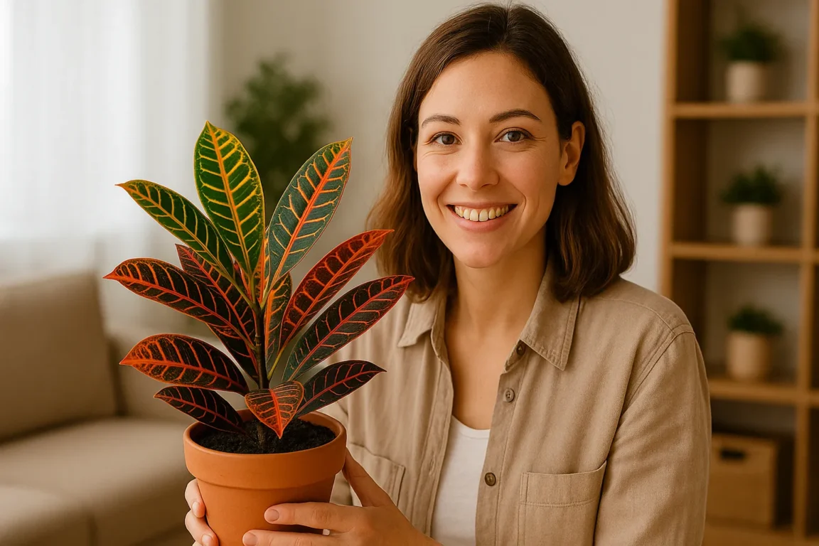 Esse erro silencioso que você não se dá conta está impedindo sua croton de manter suas cores vibrantes nas folhas