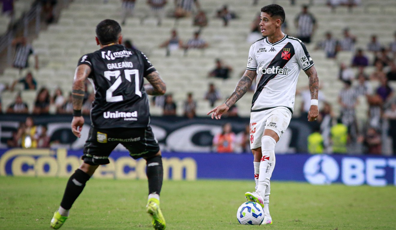 Lance de Ceará x Vasco, pelo Brasileirão 2025