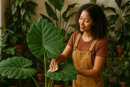 Orelha-de-elefante 5 dicas para cultivar folhas gigantes e saudáveis para incorporar no Urban Jungle