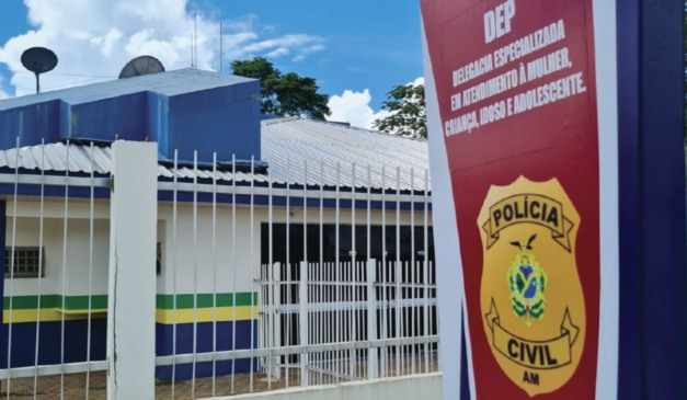Delegacia da Polícia Civil, onde pai que abusou filhas adolescente foi preso