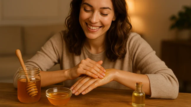 Você pode deixar as mãos macias e aveludadas em poucos minutos usando apenas mel e óleos naturais