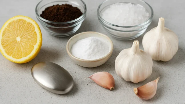 Você pode tirar cheiro de alho e cebola das mãos em segundos com um destes 5 truques que sempre funcionam