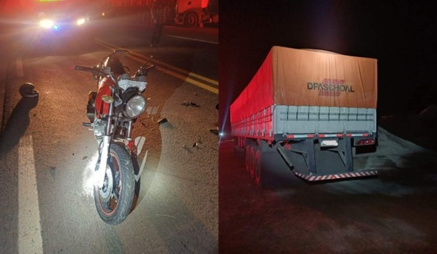 cena do acidente em tibagi