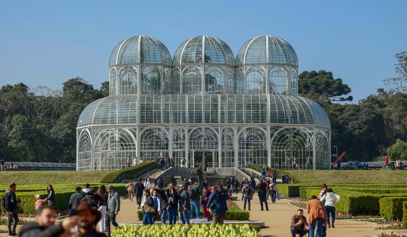 foto do jardim botânico para ilustrar o calor no paraná