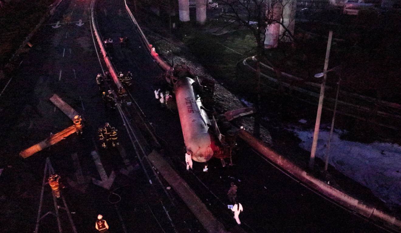 Caminhão-tanque que explodiu no México