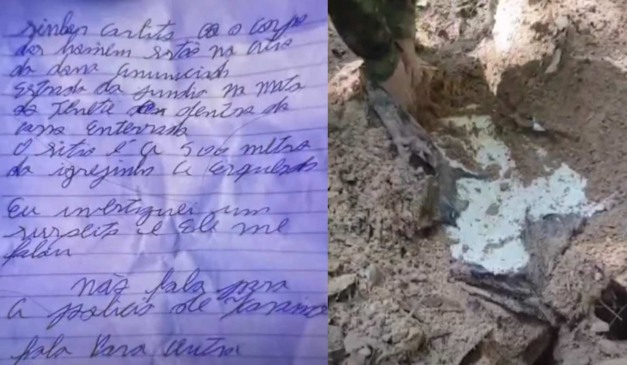 Carta deixada na casa de pai de desaparecido em Icaraíma e local em que encontraram carro