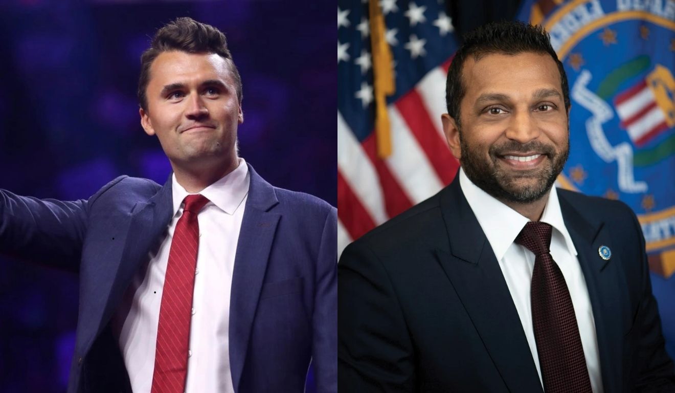 Charlie Kirk e o diretor do FBI