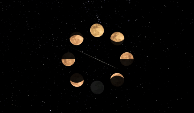 Imagem ilustrativa das fases da lua.