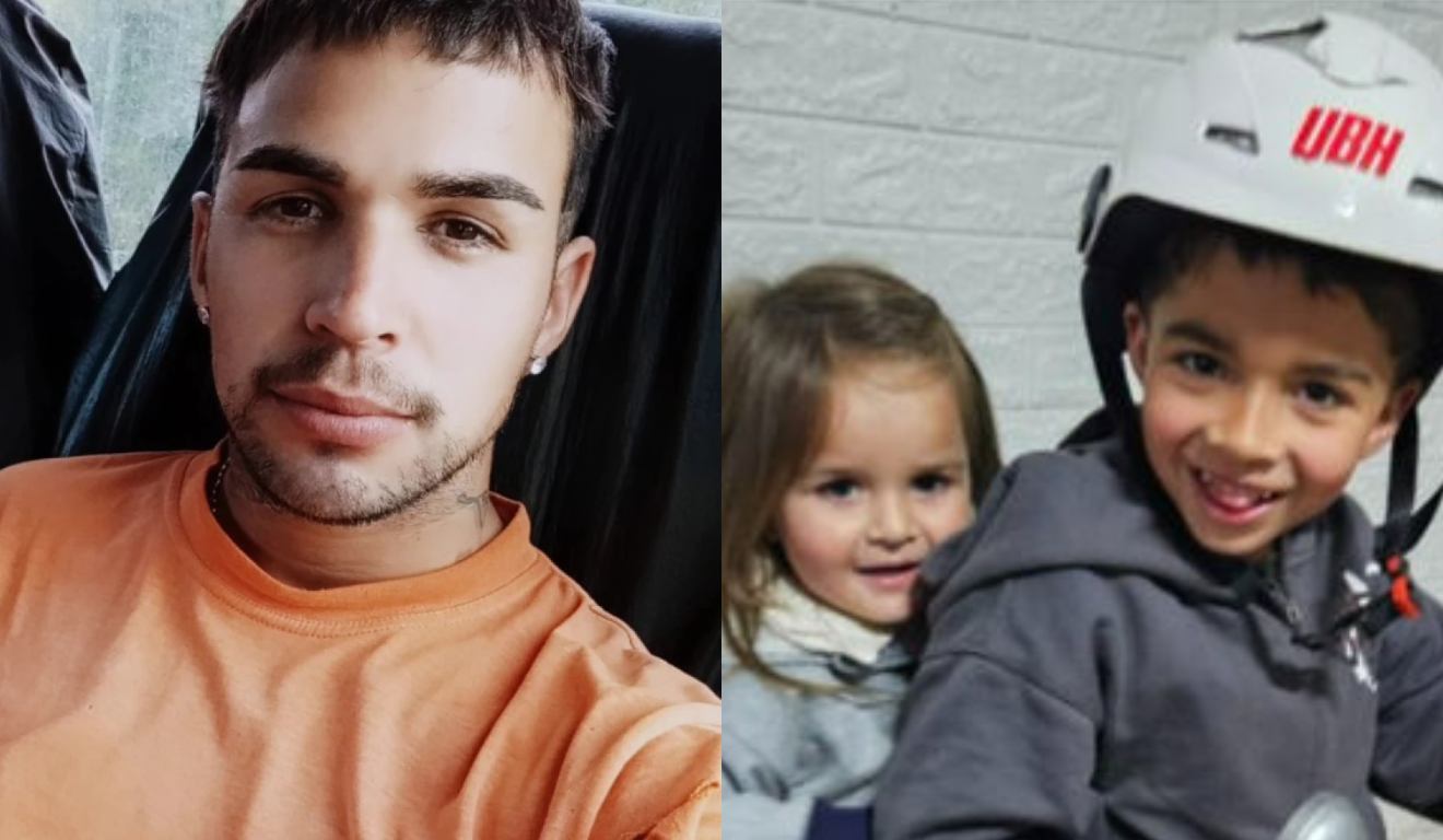 Pai e crianças mortas