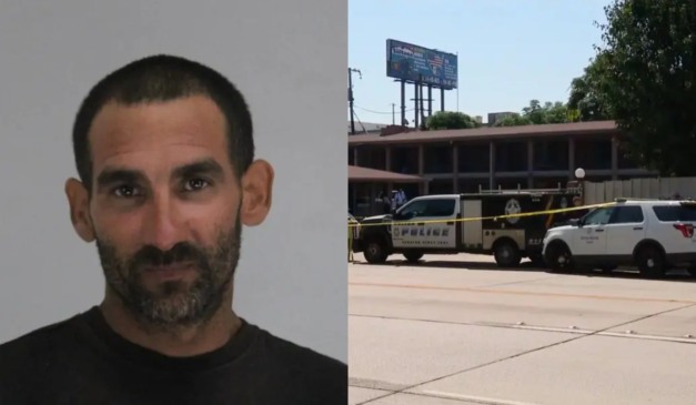 Suspeito de decapitar gerente e local do crime.