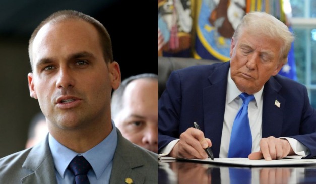 Eduardo Bolsonaro e Donald Trump