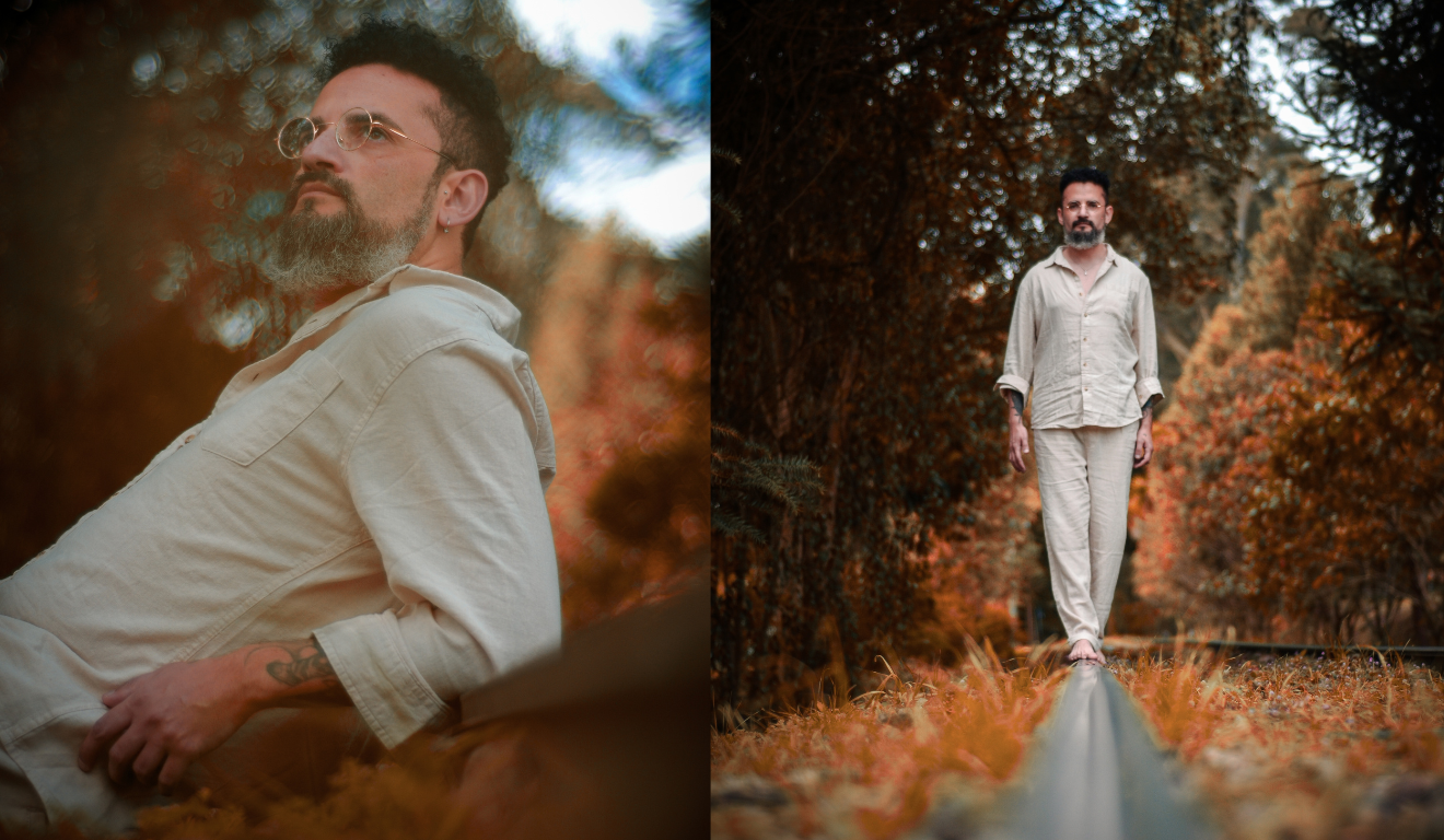 montagem de fotos do músico curitibano Dabliu