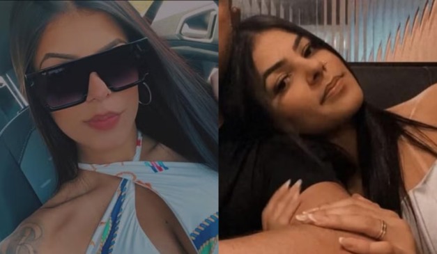 Montagem com duas fotos de Shayene Araújo