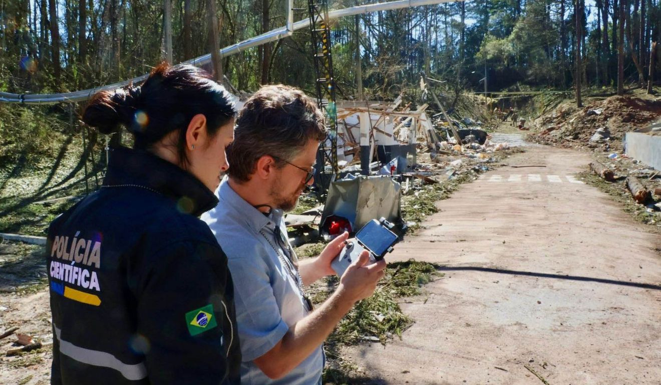 local da explosão na ENAEX