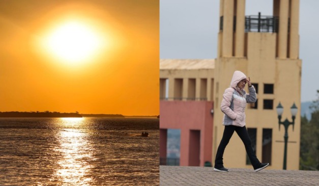 pessoa andando no frio para ilustrar a chegada da frente fria no Paraná