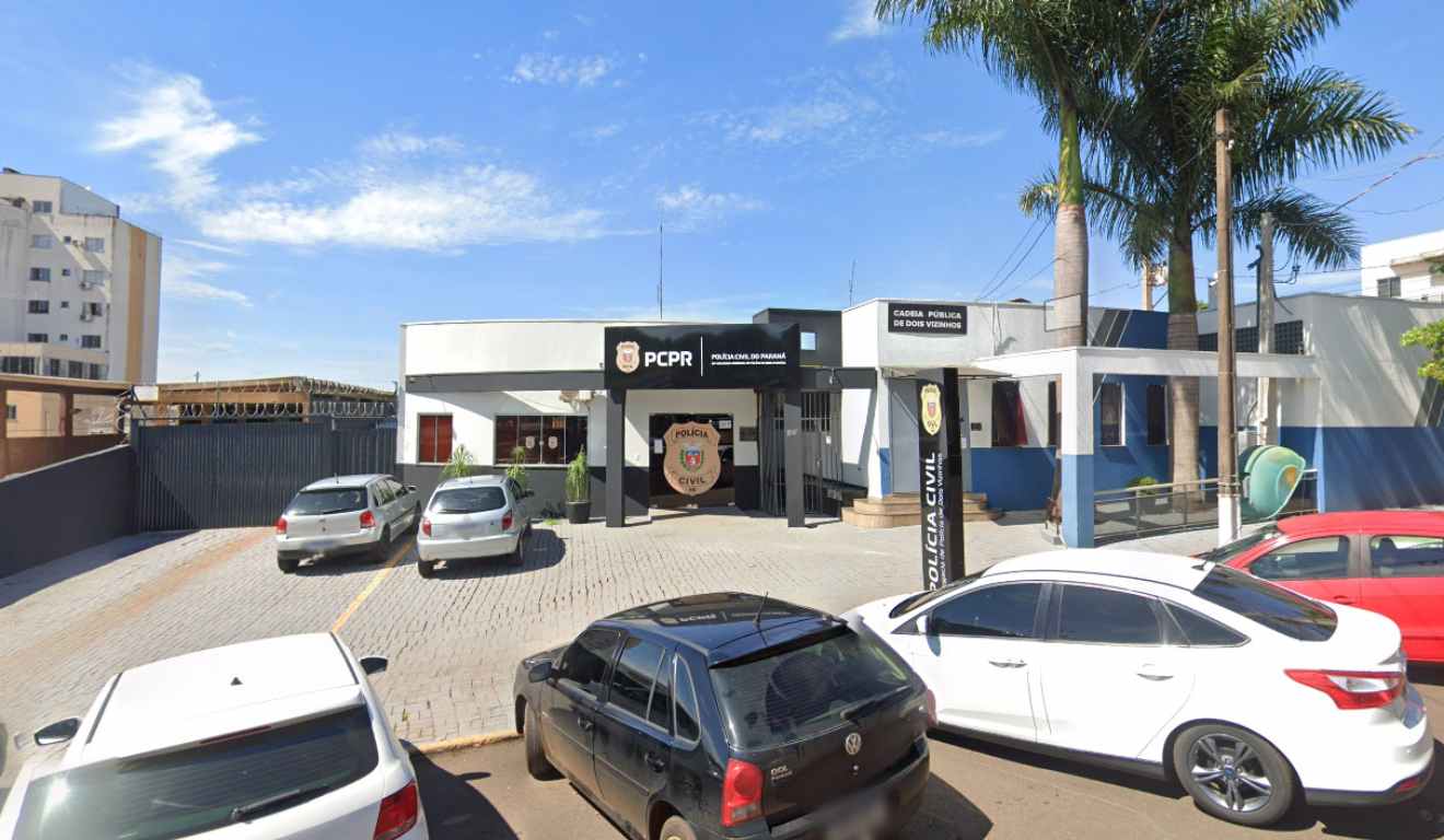 Fachada da delegacia da PCPR de Dois Vizinhos