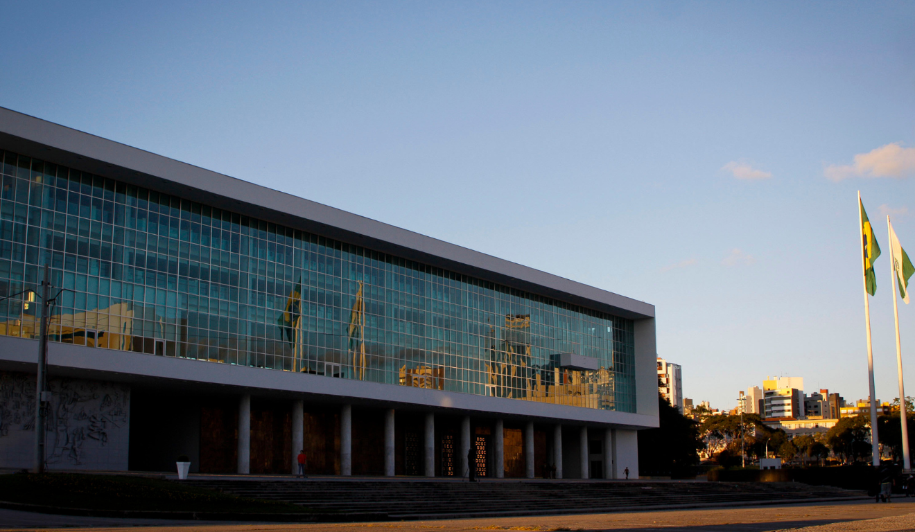 Palácio Iguaçu no por do sol