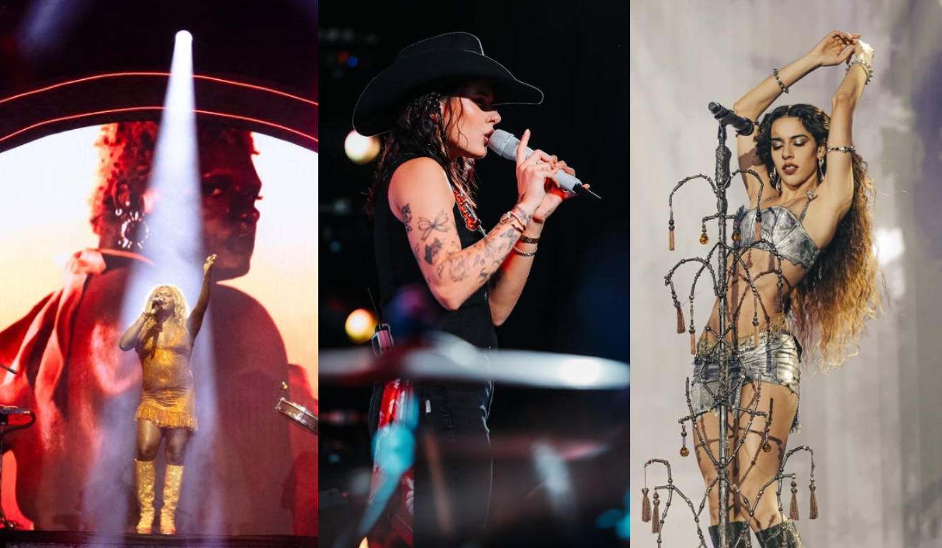 Imagem de Liniker, Ana Castela e Marina Sena.