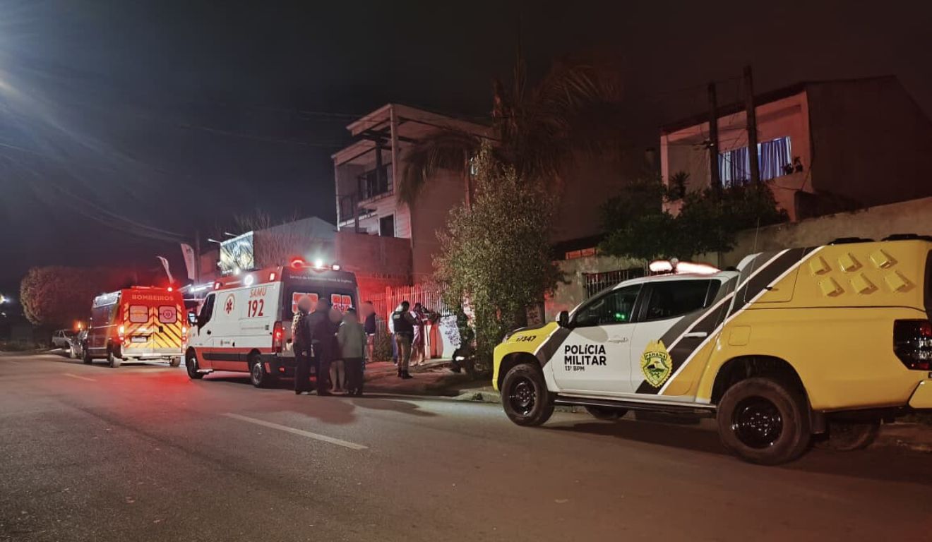 local onde o homem foi morto em casa