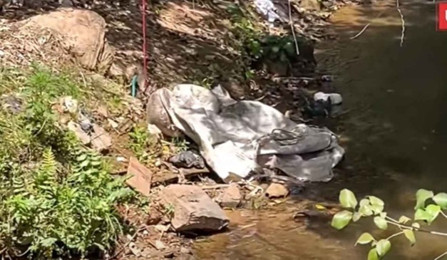 saco em rio onde homem morto estava